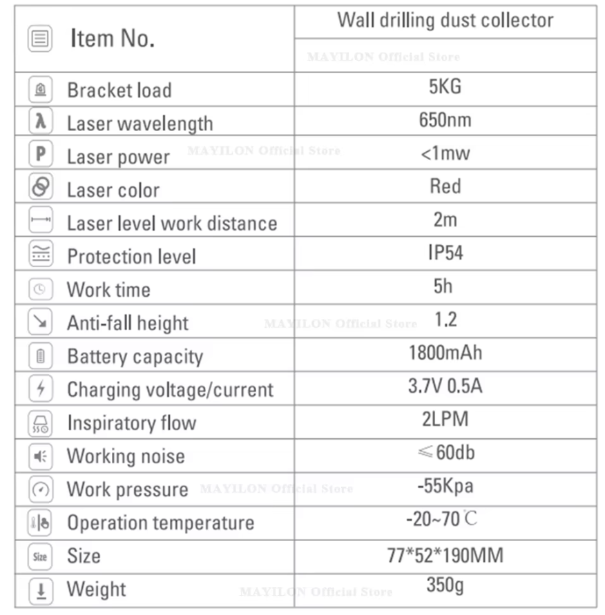 Electric Drilling Dust Collector