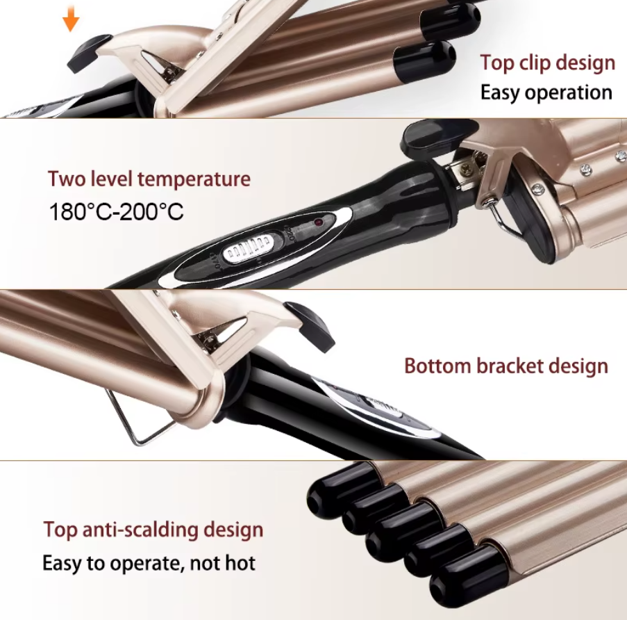 5-Barrel Ceramic Hair Curler