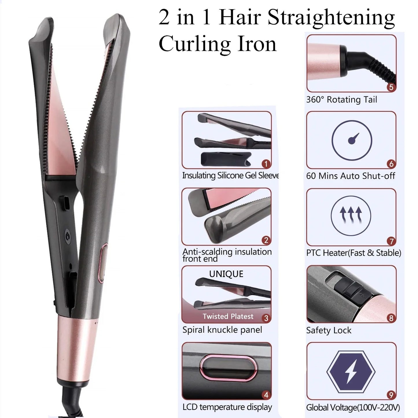 Hair Straightener and Curler