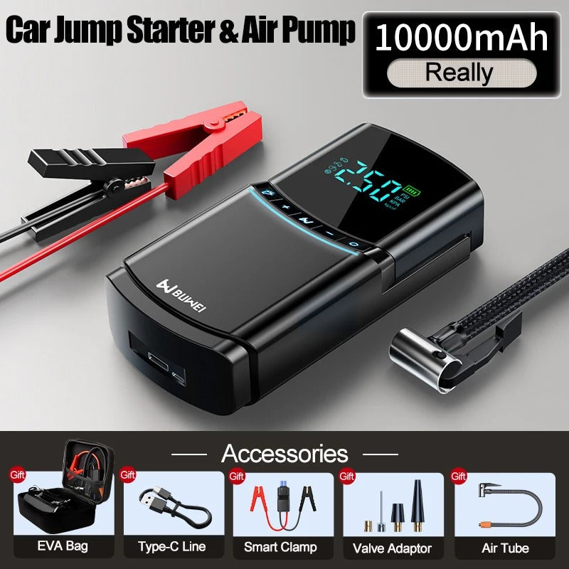 4-in-1 Car Jump Starter & Air Pump